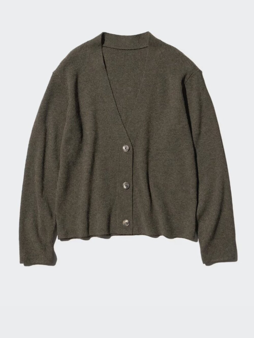 Uniqlo Washable Ribbed Knit Cardigan (M)